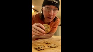 Late Night Chocolate Chip Cookies in the Toaster Oven