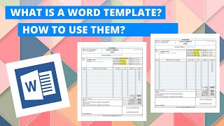 What is a Word Template and How to use them | Microsoft Word Template Tutorial
