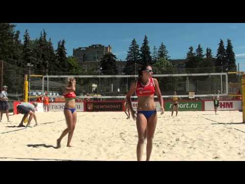 21 Beach Volleyball EEVZA 2015 Russia Semifinal Cunha-Liubymova and Baran-Gruszczynska