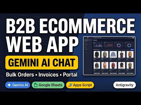 Build a B2B Ecommerce Web Portal with Gemini AI + Google Sheets