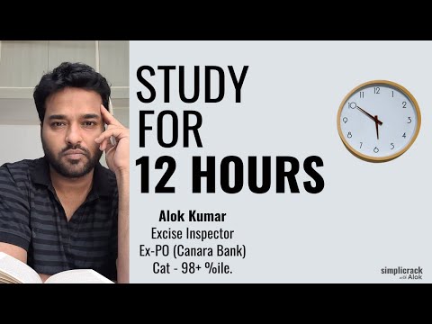 How to study for 12 Hours Daily ? Technique that Actually Works ! Simplicrack