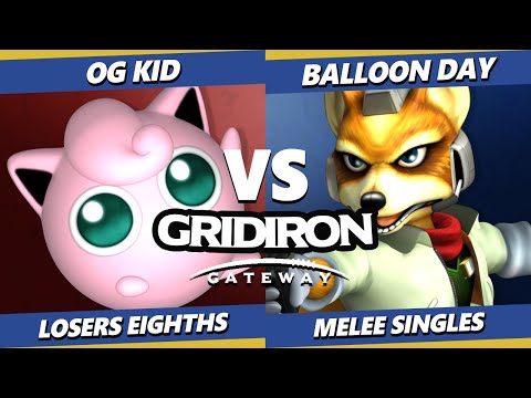Gridiron Gateway 2024 TOP 8 - OG Kid (Jigglypuff) Vs. Balloon Day (Fox) Smash Melee - SSBM
