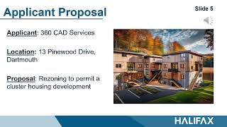 Presentation for planning application for Pinewood Drive in Dartmouth