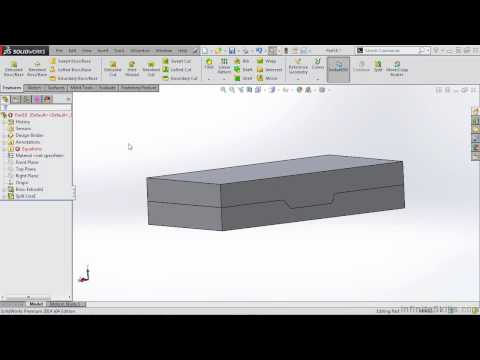 SolidWorks - Molded Part Design Tutorial | Extrude Draft Feature