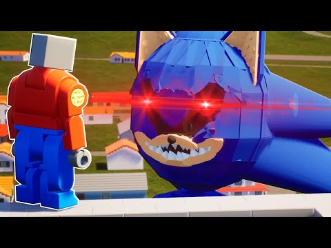 Sonic.EXE Destroys Massive Lego Building in Brick Rigs Tower Survival!