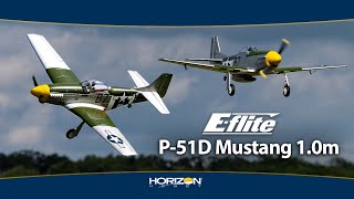 E-flite P-51D Mustang 1.0m AS3X+ SAFE Select BNF Basic