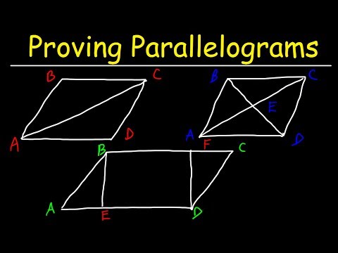 Proving Parallelograms With Two Column Proofs - Geometry