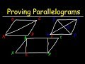 Proving Parallelograms With Two Column Proofs - Geometry