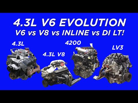 4.3L V6 VS THE WORLD! VORTEC 4.3L V6 vs 4.3L L99 V8 vs 4200 ATLAS vs 4.3L LV3. THE 4.3L HP EVOLUTION