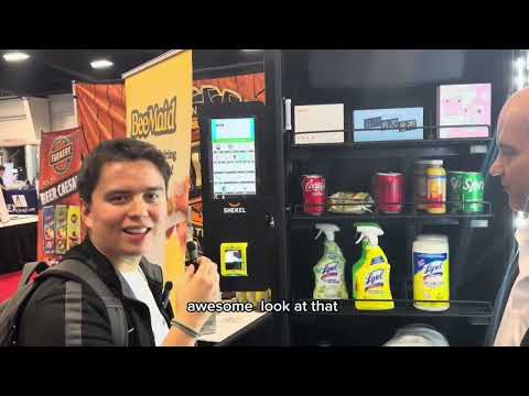 Scallix powered by Shekel - Scale-based AI smart cooler vending machine for unattended retail