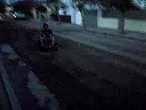 derrapando con el karting--