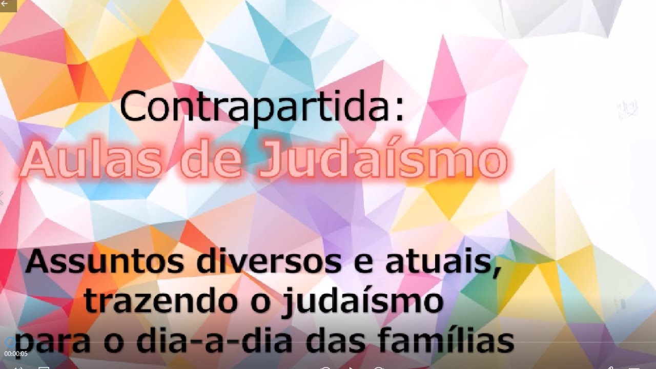 Aulas de Judaísmo