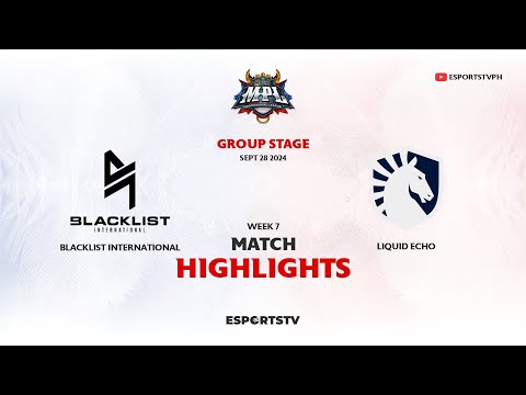 Blacklist International vs Team Liquid PH HIGHLIGHTS MPL PH S14 | TLPH VS BLCK ESPORTSTV