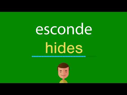 Como dizer esconde em inglês