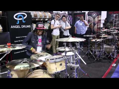 Devon "Stixx" Taylor & Bernard "Tre-Way" Lambert Angel Drums & Zion Cymbals NAMM 2014