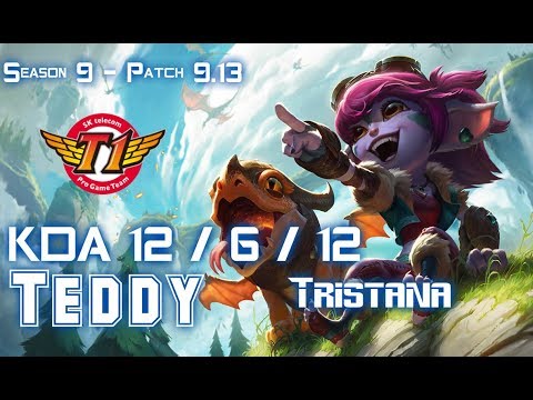 SKT T1 Teddy TRISTANA vs JINX ADC - Patch 9.13 KR Ranked