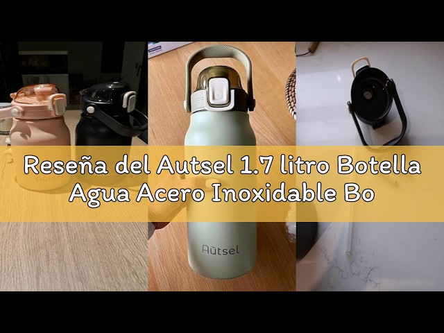 Vídeo relacionado con Autsel 420ml Botella De Agua Aislada Para Niños Con Pajita, Botella Agua Acero Inoxidable, Botella Termica Infantil Frías y Calientes Sin BPA