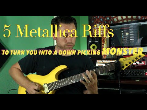 5 Metallica Riffs to Improve Your Downpicking