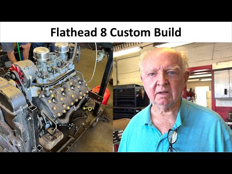Flathead Tuning Trick - Ed Smith shows latest Flathead Ford V8 Build, and carb tuning tip. #barryt