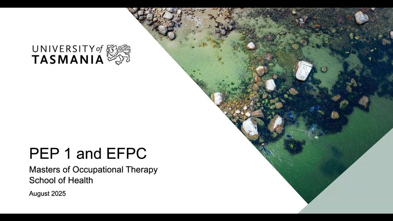 Masters of Occupational Therapy, Professional Experience Placement Overview