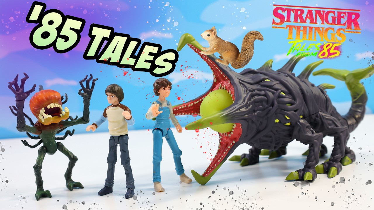 Stranger Things Tales From 85 Toys! 🔦 SECRET Blacklight Reveal (Vine Dog & Gourd Hoard)