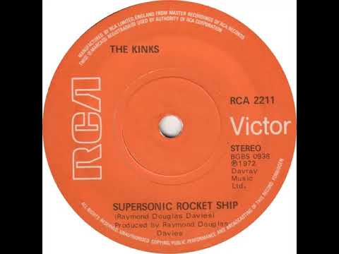 UK New Entry 1972 (107) The Kinks - Supersonic Rocket Ship