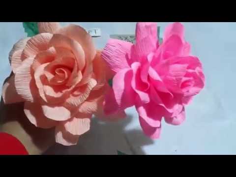 Cara Membuat Bunga Dari Kertas Krep Dan Lidi - Kreatifitas Terkini