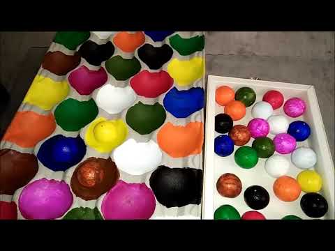 DIY game for kids || Thermocol Color Ball Match Video