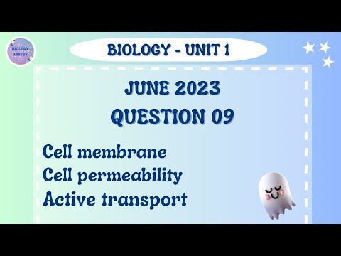 A-level Biology| Unit-1| May-June 2023 Question paper | Question -9| Cell membrane