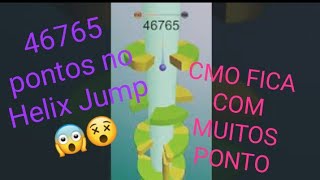 CMO ganha muita pontuação no jogo Helix Jump