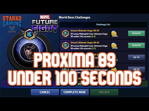 [WBU] PROXIMA 89 UNDER 100 SECONDS | MARVEL FUTURE FIGHT