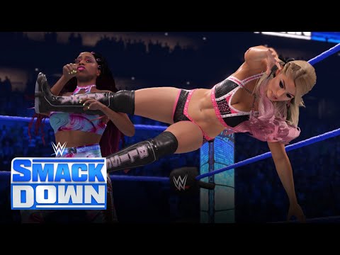 WWE 2K22 SMACKDOWN ALEXA BLISS VS NAOMI