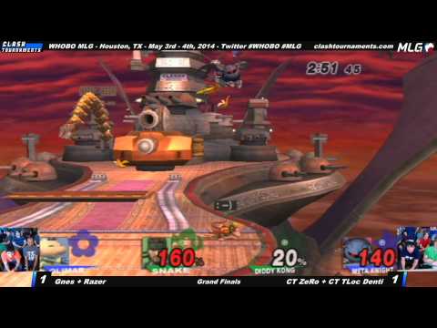 WHOBO MLG - Gnes + Razer vs CT ZeRo + CT TLoc Denti - Grand Finals - SSBB