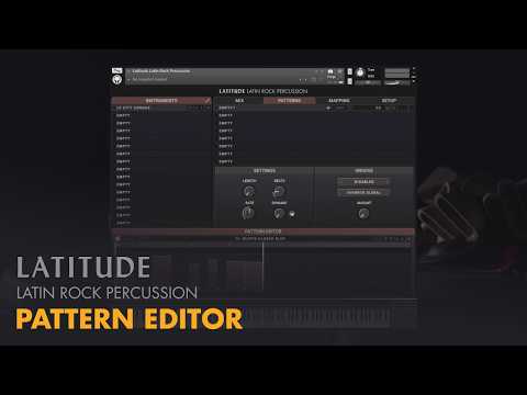 Video for Latitude Latin Rock Percussion - Pattern Editor