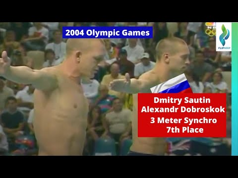 2004 Dmitri Sautin & Alexandr Dobroskok Team Russia 405b - 3 Meter Springboard Diving Olympic Games