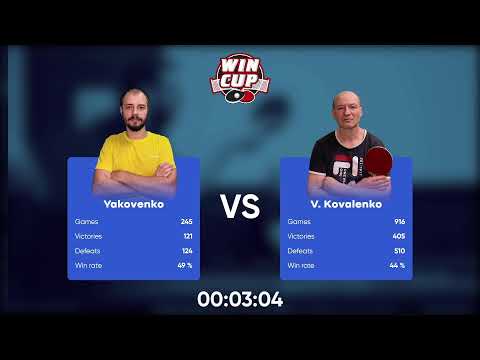 23:30  Бойчук Владимир 3-1 Шарпай Виктор  стол 4  ЮГ-5  14.07.22