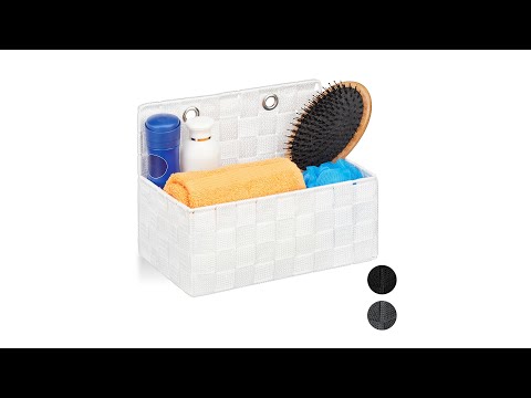 Lot de 2 corbeilles de rangement Noir