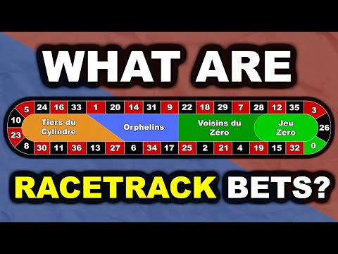What are RACETRACK BETS in Roulette?