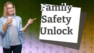 How do I remove family safety without password?
