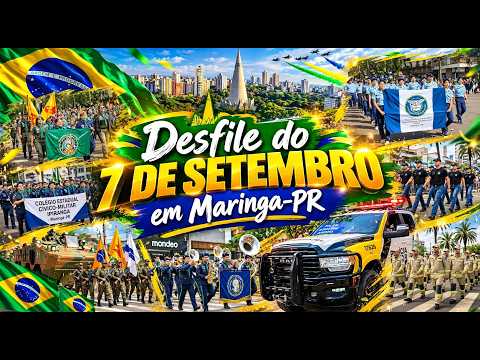 DESFILE DO 7 DE SETEMBRO EM MARINGÁ -PR ( MELHORES MOMENTOS ) - VLOG DE UMA HORA .