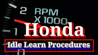 🇵🇭 Honda How to relearn idle. Engine Idle Learn Peocedures Without Scan Tool. DIY Guys.