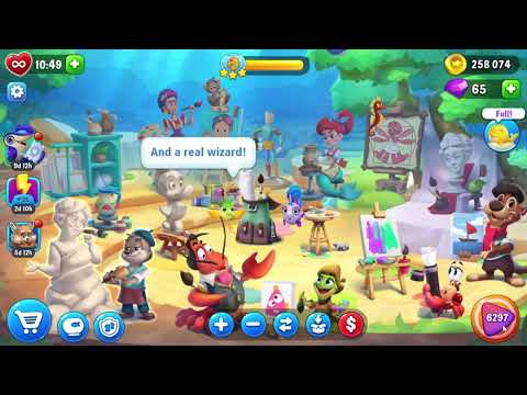 🎯 Fishdom 6297 Challenge Level  - 21 moves + 💥💥🧨💣