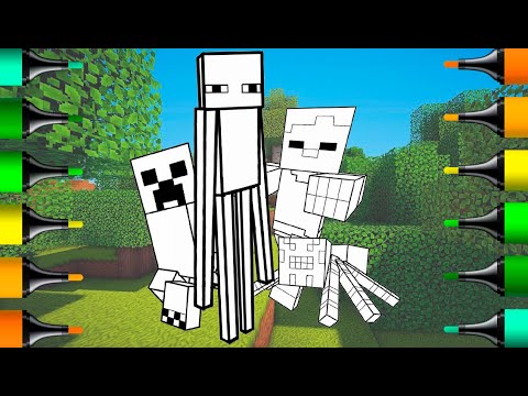 How to Color Minecraft | Coloring Page for Kids