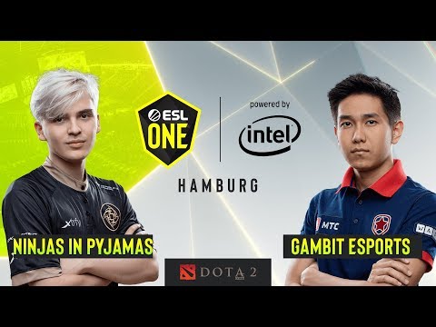 Dota2 - Gambit Esports vs. Ninjas in Pyjamas - Game 2 - Group B - ESL One Hamburg 2019