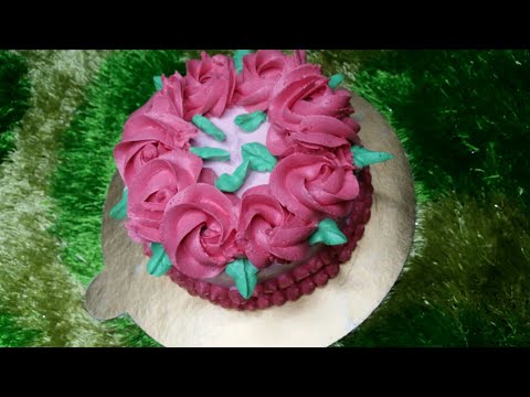 Butter crem flower cake#shimu rahaman vlog /cake