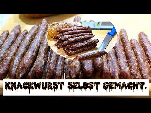 Knacker selber machen - Paprika Knackwurst.