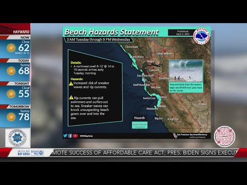 National Weather Service issues beach warning