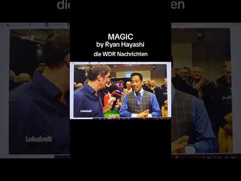 MAGIC by Ryan Hayashi - on German TV in the WDR News #magic #magician #ryanhayashi