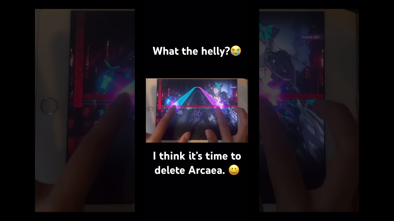 Excuse my horrible playing I’m still a beginner￼😭 #arcaea #tempestissimo #rhythmgame #fyp #viral