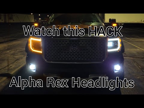 Alpha Rex Luxx Headlights Watch this "HACK" before install/purchase!!!